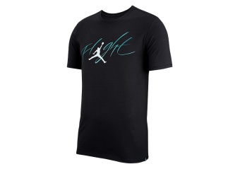 NIKE AIR JORDAN ICONIC FLIGHT TEE BLACK