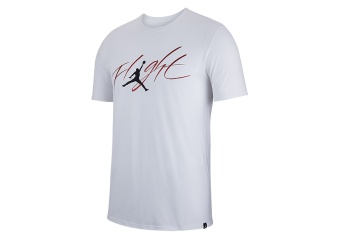 NIKE AIR JORDAN ICONIC FLIGHT TEE WHITE