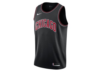 NIKE NBA CHICAGO BULLS SWINGMAN JERSEY BLACK