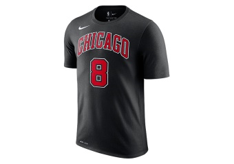 NIKE NBA CHICAGO BULLS ZACH LAVINE DRY TEE BLACK