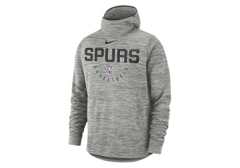 NIKE NBA SAN ANTONIO SPURS SPOTLIGHT HOODIE CARBON HEATHER
