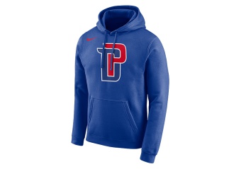 NIKE NBA DETROIT PISTONS LOGO HOODIE RUSH BLUE