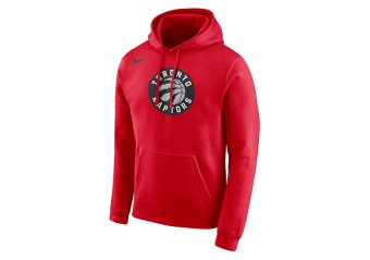 NIKE NBA TORONTO RAPTORS LOGO HOODIE UNIVERSITY RED