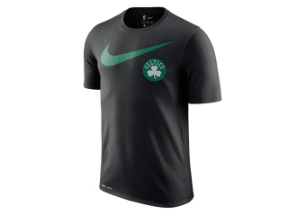 NIKE NBA BOSTON CELTICS SWOOSH LOGO DRY TEE BLACK