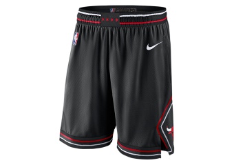 NIKE NBA CHICAGO BULLS STATEMENT EDITION SWINGMAN SHORTS BLACK