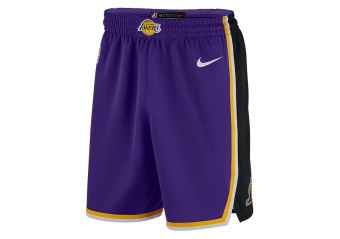 NIKE NBA LOS ANGELES LAKERS SWINGMAN SHORTS FIELD PURPLE