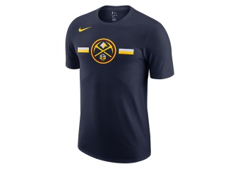 NIKE NBA DENVER NUGGETS LOGO DRY TEE COLLEGE NAVY