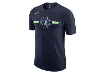 NIKE NBA MINNESOTA TIMBERWOLVES LOGO DRY TEE COLLEGE NAVY