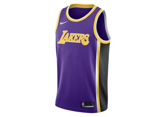NIKE NBA LOS ANGELES LAKERS SWINGMAN JERSEY FIELD PURPLE