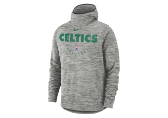 NIKE NBA BOSTON CELTICS SPOTLIGHT HOODIE CARBON HEATHER