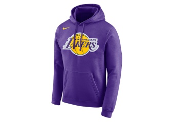 NIKE NBA LOS ANGELES LAKERS LOGO HOODIE FIELD PURPLE