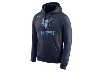 NIKE NBA MEMPHIS GRIZZLIES LOGO HOODIE COLLEGE NAVY