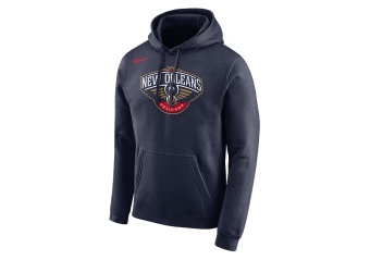 NIKE NBA NEW ORLEANS PELICANS LOGO HOODIE COLLEGE NAVY