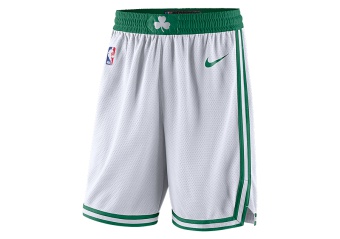 NIKE NBA BOSTON CELTICS SWINGMAN HOME SHORTS WHITE