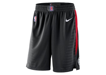 NIKE NBA LOS ANGELES CLIPPERS SWINGMAN SHORTS BLACK