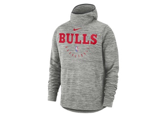 NIKE NBA CHICAGO BULLS SPOTLIGHT HOODIE CARBON HEATHER