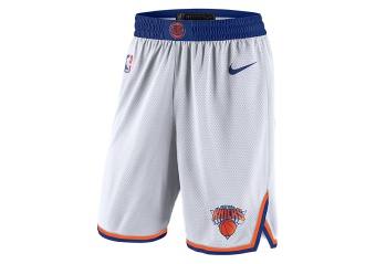 NIKE NBA NEW YORK KNICKS SWINGMAN HOME SHORTS WHITE