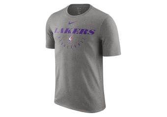 NIKE NBA LOS ANGELES LAKERS DRY TEE DARK GREY HEATHER