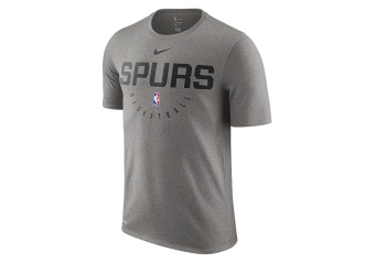 NIKE NBA SAN ANTONIO SPURS DRY TEE DARK GREY HEATHER