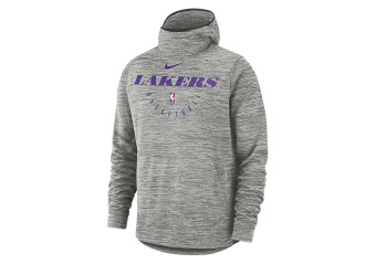 NIKE NBA LOS ANGELES LAKERS SPOTLIGHT HOODIE CARBON HEATHER