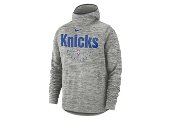 NIKE NBA NEW YORK KNICKS SPOTLGHT HOODIE CARBON HEATHER