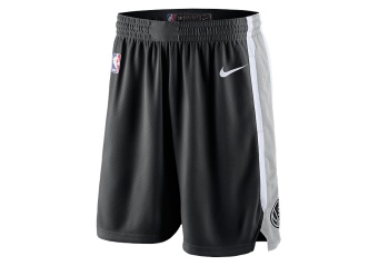 NIKE NBA SAN ANTONIO SPURS SWINGMAN ROAD SHORTS BLACK