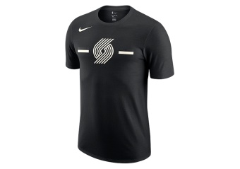 NIKE NBA PORTLAND TRAIL BLAZERS LOGO DRY TEE BLACK