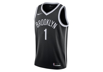 NIKE NBA BROOKLYN NETS D'ANGELO RUSSELL SWINGMAN ROAD JERSEY BLACK