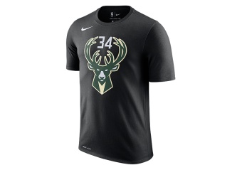 NIKE NBA MILWAUKEE BUCKS GIANNIS ANTETOKOUNMPO DRY TEE BLACK