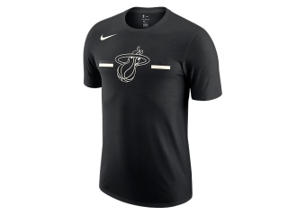 NIKE NBA MIAMI HEAT DRY LOGO TEE BLACK