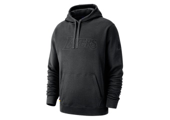 NIKE NBA LOS ANGELES LAKERS COURTSIDE HOODIE BLACK