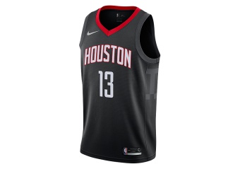 NIKE NBA HOUSTON ROCKETS JAMES HARDEN SWINGMAN JERSEY BLACK