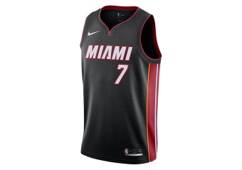 NIKE NBA MIAMI HEAT GORAN DRAGIC SWINGMAN ROAD JERSEY BLACK