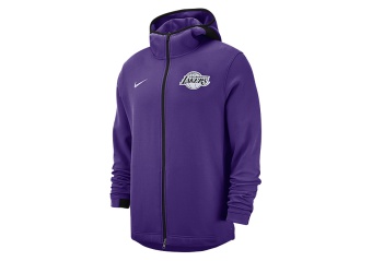 NIKE NBA LOS ANGELES LAKERS DRY SHOWTIME HOODIE FIELD PURPLE
