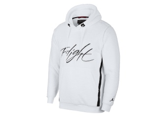 NIKE AIR JORDAN SPORTSWEAR WINGS OF FLIGHT HOODIE WHITE