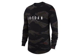 NIKE AIR JORDAN SPORTSWEAR TECH GFX2 TEE DARK SMOKE GREY