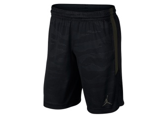 NIKE AIR JORDAN 23 ALPHA DRY KNIT PRINT SHORTS BLACK