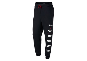 NIKE AIR JORDAN SPORTSWEAR JUMPMAN AIR FLEECE PANTS BLACK