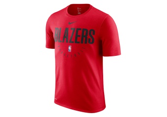 NIKE NBA PORTLAND TRAIL BLAZERS DRY TEE UNIVERSITY RED