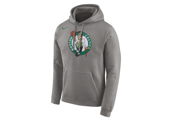 NIKE NBA BOSTON CELTICS LOGO HOODIE DARK GREY HEATHER