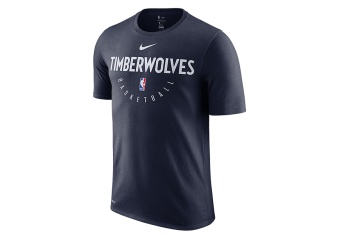 NIKE NBA MINNESOTA TIMBERWOLVES DRY TEE COLLEGE NAVY