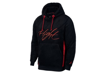 NIKE AIR JORDAN SPORTSWEAR WINGS OF FLIGHT HOODIE BLACK
