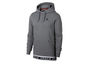 NIKE AIR JORDAN JUMPMAN AIR HBR HOODIE CARBON HEATHER