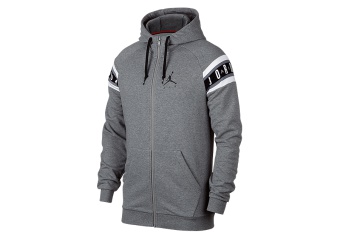 NIKE AIR JORDAN JUMPMAN AIR HBR HOODIE CARBON HEATHER
