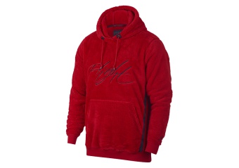 NIKE AIR JORDAN SPORTSWEAR WINGS OF FLIGHT HOODIE GYM RED