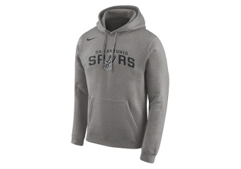 NIKE NBA SAN ANTONIO SPURS LOGO HOODIE DARK GREY HEATHER