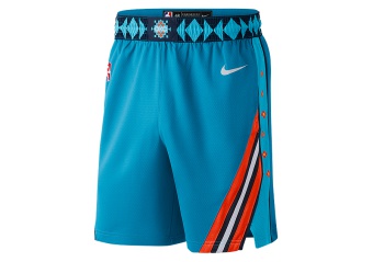 NIKE NBA OKLAHOMA CITY THUNDER SWINGMAN SHORTS TIDAL BLUE