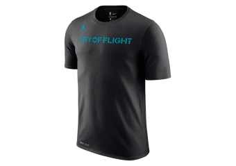 NIKE AIR JORDAN NBA CHARLOTTE HORNETS DRY TEE BLACK