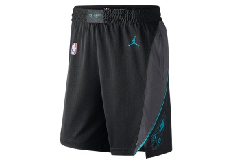 NIKE AIR JORDAN NBA CHARLOTTE HORNETS SWINGMAN SHORTS BLACK