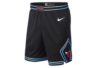 NIKE NBA CHICAGO BULLS SWINGMAN SHORTS BLACK
